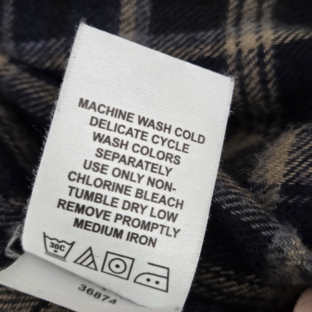 Gray BOULDER CREEK Snap Front Flannel Lined Shirt Jacket 3XL Tall - Picture 16 of 16